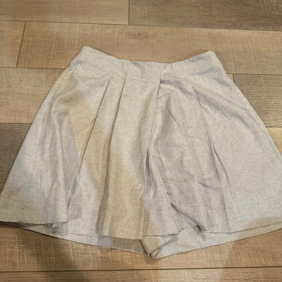 BANANA REPUBLIC WOMENS LINEN BLEND SKORT CULOTTE SHORTS MEDIUM - Picture 1 of 9